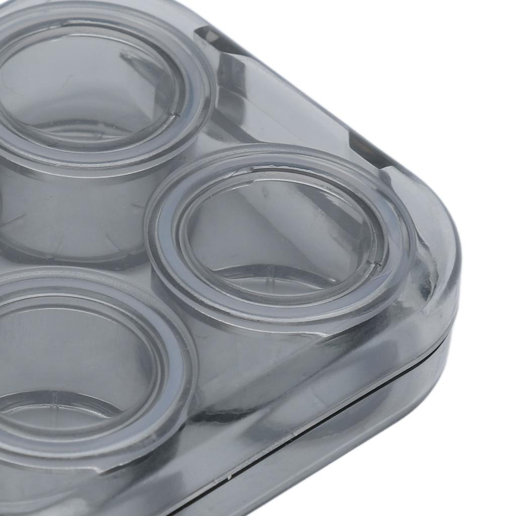 Contact Lens Case Kit Transparent Protective Portable Plastic Contact Lenses Storage Container for Women Girls