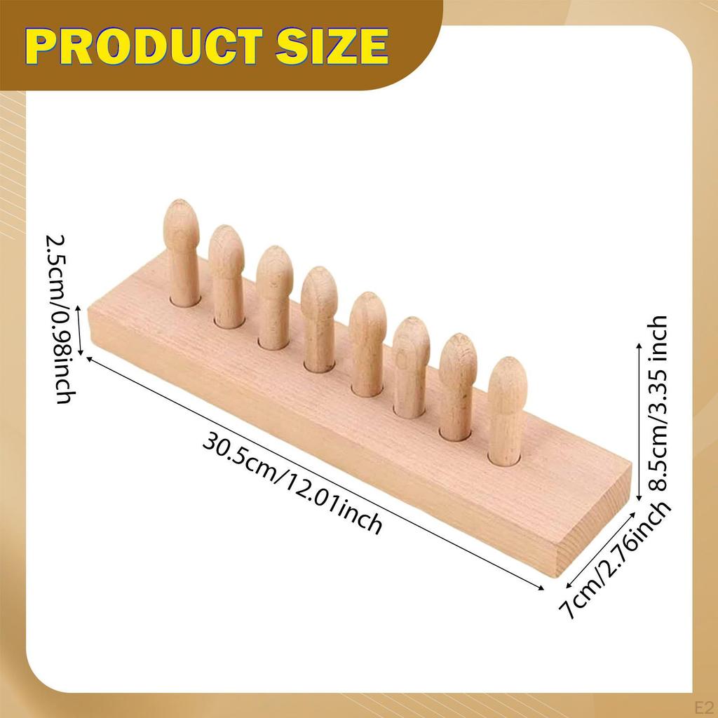 Foot Acupressure Tool Acupoint Massages Nonslip Wooden Feet Massage Board Reflexology