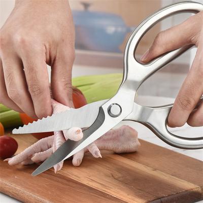 1pc Professional Stainless Steel Kitchen Scissors with 304 Stainless Steel Scissors Handle Perfect for Cutting Chicken Bones Multi Functional Scissors