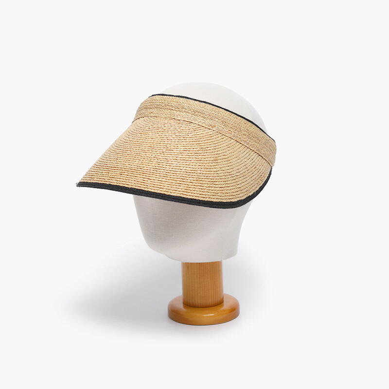 Women's Contrast Rattan Basic Sun Cap