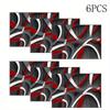 2/4/6pcs Elegant Vintage Placemats Suitable for 2/4/6 Settings - Heat-Resistant Table Protectors, Square Tableware Pads, & Machine Washable Placemats