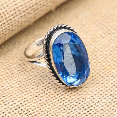 Tanzanite Gemstone Handmade 925 Sterling Silver Ring Jewelry For Thanksgiving
