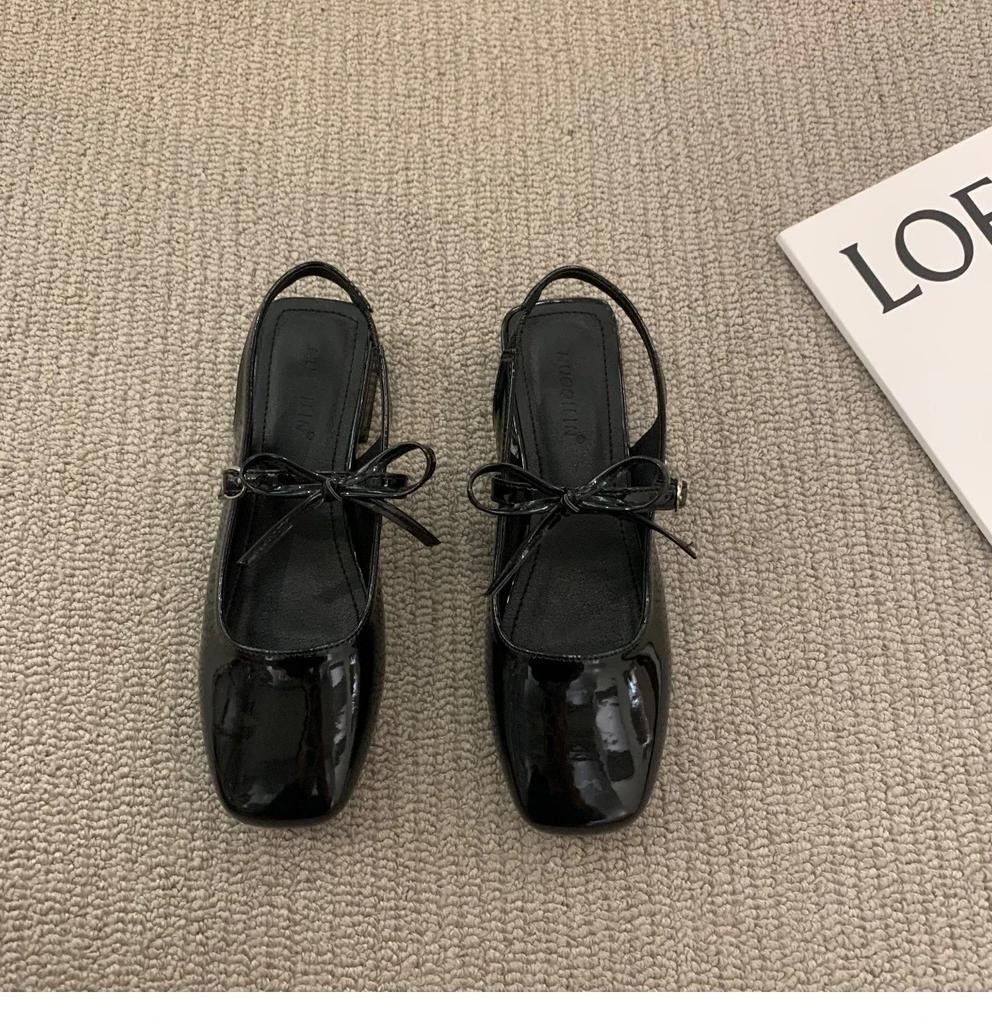 2025New Autumn Low Heels Bowknot Shallow Cut Ballet Single Shoes Women's  Shoes Ladies