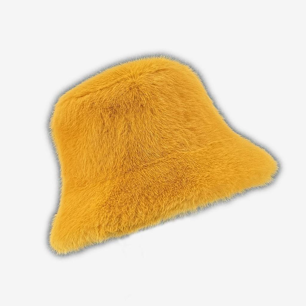 Cappello in Pelliccia di Visone Finta Pelliccia per Donna in Autunno e Inverno, Cappello da Pescatore Caldo e Ispessito, Cappello da Bacino, Protezione per le Orecchie Morbida e Pelosa e Cappello Caldo