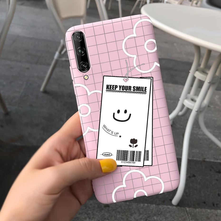 For Huawei Y9s Case Lovey Pattern Macaroon Silicone Soft TPU Back Cover For Huawei Y9S Y 9s SKT-L21 STK-LX3 STK-L22 Phone Cases