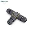 Outdoor Waterproof T-Type Three-Way Cable Connector, 2/3/4 Core, Flame Retardant for Landscape Lights