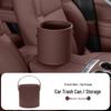 Multifunctional Handheld Car Trash Can with Lid