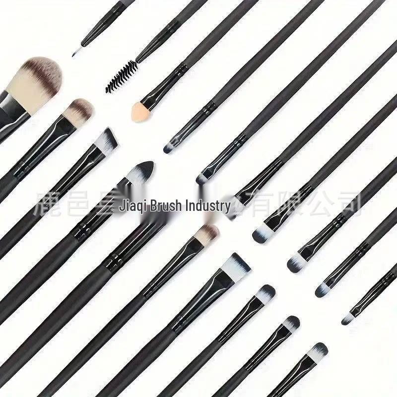 20-Piece Eye Makeup Brush Set - Includes Eyeshadow & Blush Brushes - Complete Beauty Tools Collection