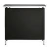 Folding Portable Bar Table, 980 X 385 X 870 Mm, with Carry Bag, Storage Shelf, and Detachable Skirt, Quick and Easy Setup, Foldable Mobile Bartending