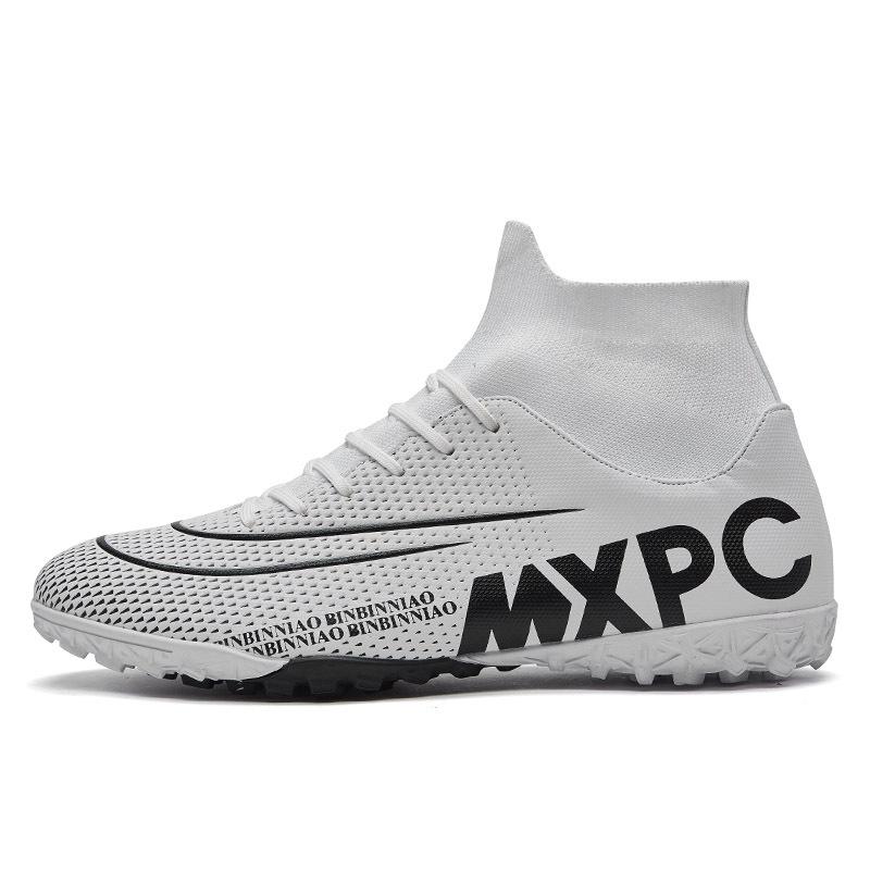 

High-top football shoes men s broken nails children s students non-slip large-size long nails training shoes 45