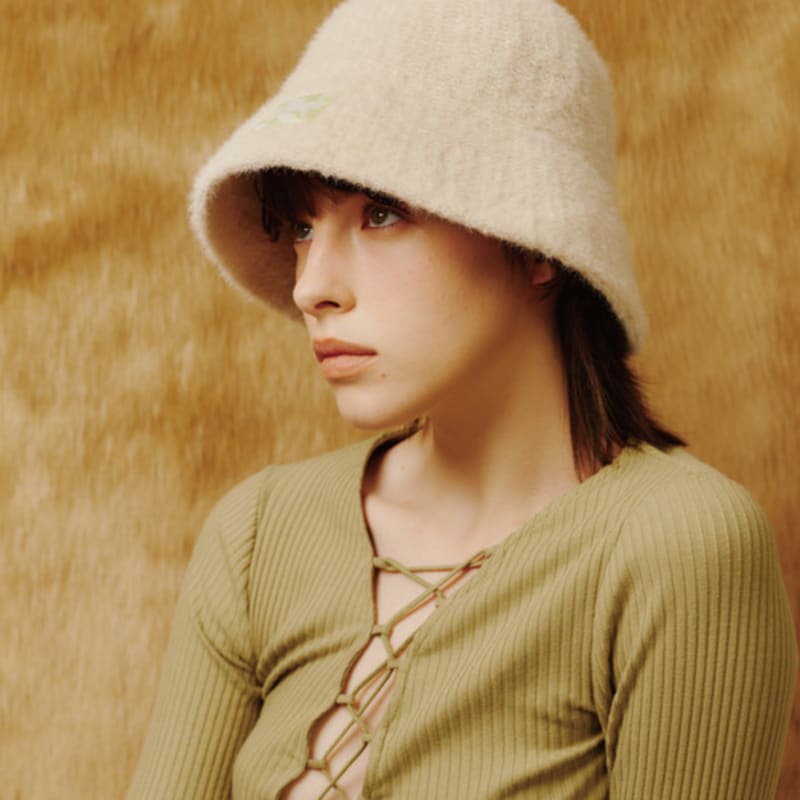 poesiedame [Life PORTRAIT] Angora knit hat in Ivory