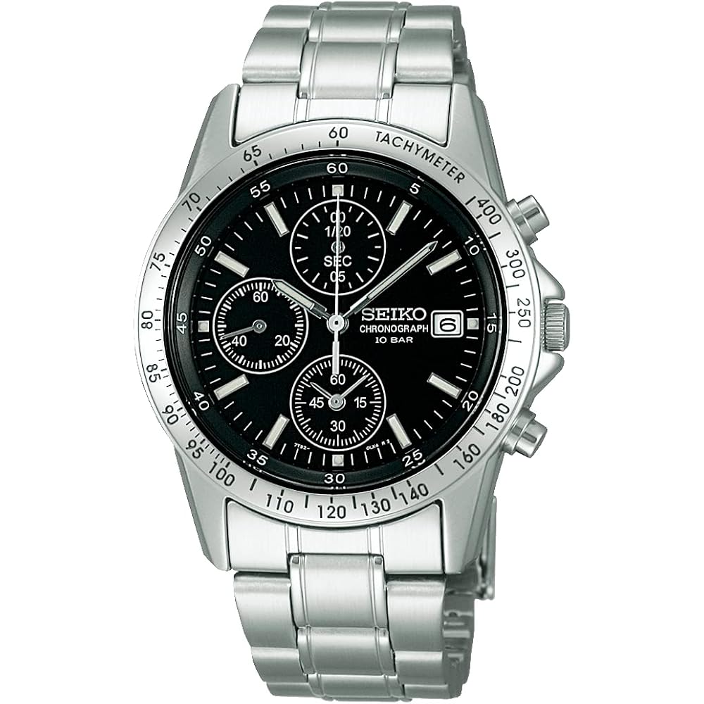 [Seiko Watch] SEIKO SELECTION SBTQ041 Men s Watch, Battery-Powered Quartz, Chronograph Function, Black Dial