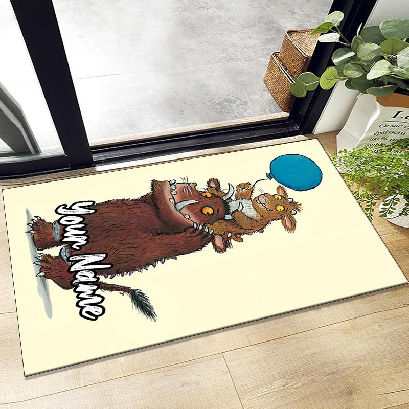 Op maat gemaakte The Gruffalo Tapijt, voor Kantoorstoel Woonkamer Slaapkamer Keuken Kamer Decoratie Cadeaus.