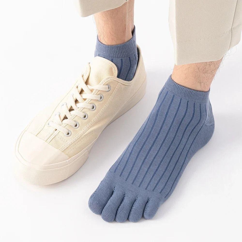 With Separate Fingers Five Finger Socks Thin Cotton Toe Socks Low Cut Ankle Sports Socks  Summer