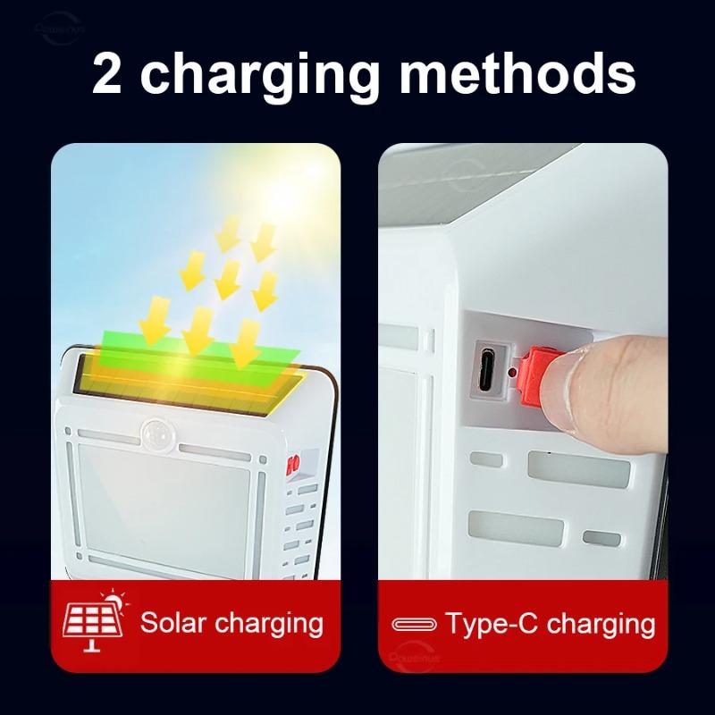 Outdoor Solar Lights 120LED 8M Motion Sensor Security Lamp IP65 Waterproof Solar Wall Light for Garden Patio Yard Garage Door Pathway