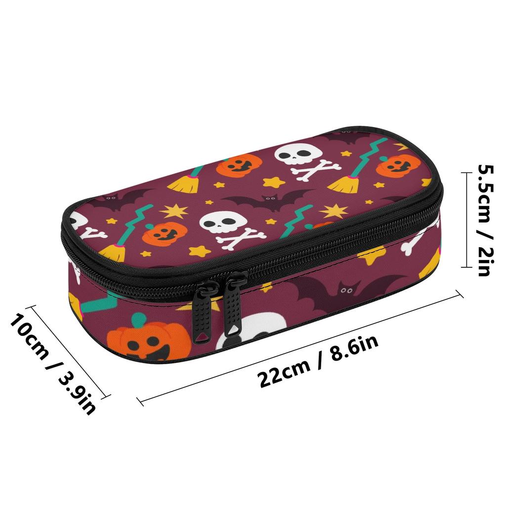 Pencil Pouch Large Capacity 300D Polyester Smooth Zipper with Mesh Storage Layer Removable Divider and Pen Holders for Boys Girls