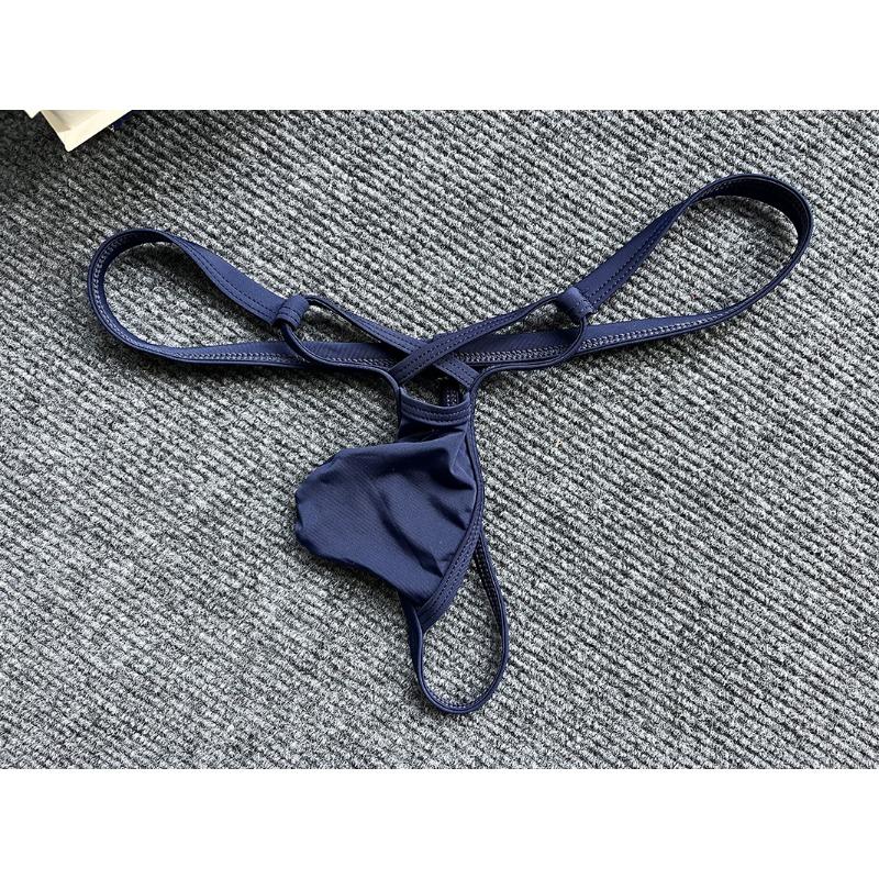 Low Rise G-String Men Sexy Ice Silk Underwear Bulge Pouch Panties Man T-Back Thongs Breathable Underpants Soft Erotic Lingerie