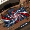 XXL Rot Silber 3D Spiral Kristall Mauspads Abstrakt Wirbel Schreibtischunterlage Rutschfeste Gummi Gaming PC Tastatur Schreibtischmatten Gamer Mauspads