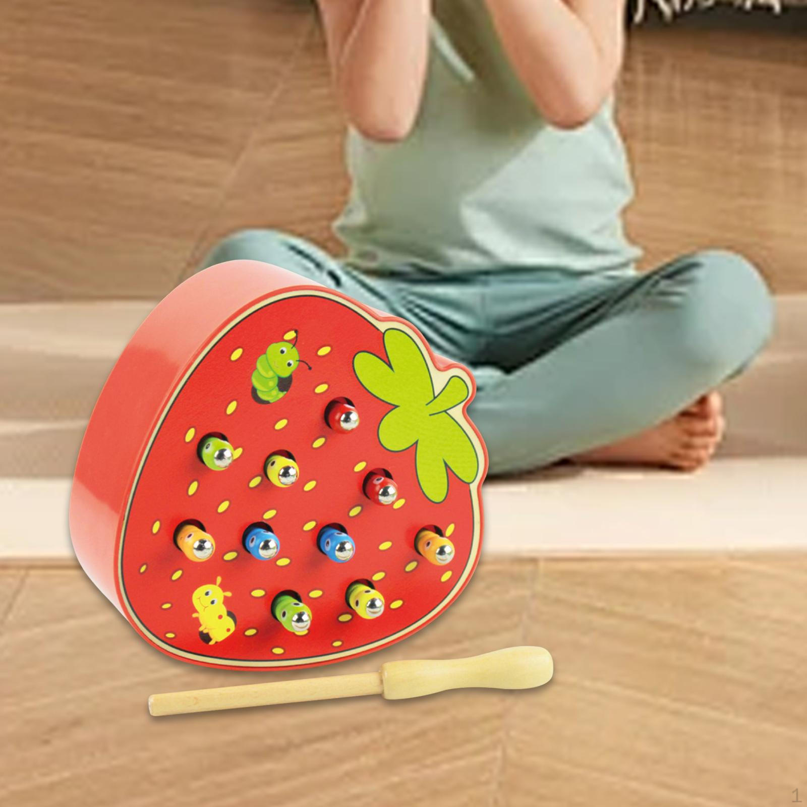 

Игра «Поймай жуков» для развития мелкой моторики у детей 3, 4, 5 лет. Подарок на вечеринку в форме яблока