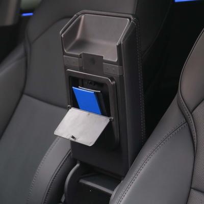 Mittelkonsolen-Organizer Zubehör Glasablage Armlehne Versteckte Aufbewahrungsbox für Model3 Y Fahrzeug