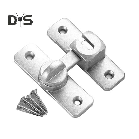 Barn Door Lock Simple Installation Anti-Theft Heavy Duty Bar Gate Latches Safety Slide Door Lock for Bathroom Garden