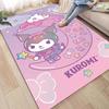 3D printed Kuromi cartoon rug, suitable for living room, bedroom, kitchen, doorway, children's non-slip floor mat, birthday gift