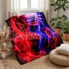 Kakashi Hatake Printed Flannel Blanket Skin Friendly Warm Decorative Throw for Indoor Couch Bed Daily Use