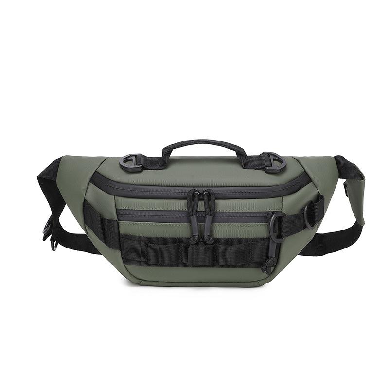 

Fashionable Waist Bag, Men s New Multifunctional Fishing Bag, Lightweight Single Shoulder Crossbody Bag, Outdoor Sports Phone Bag зелений
