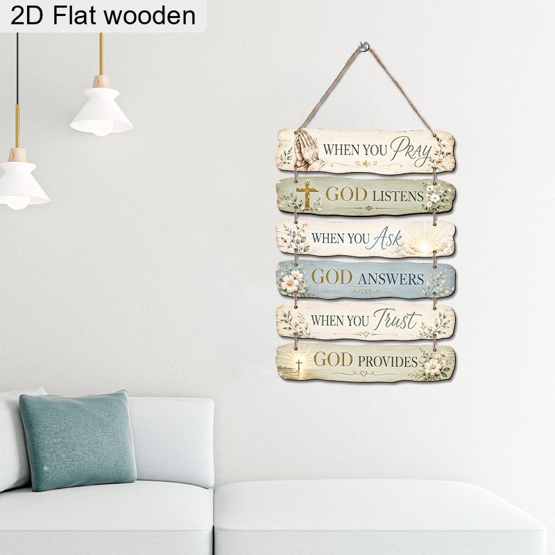 Vintage Patchwork Wooden Sign Ornament—Living Room and Entryway Wall Decor—Artistic Ornament for Bed-and-Breakfast Backdrops