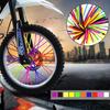 Universal Motocross Spoke Wraps 72PCS Multicolor Scratch-proof Dirt Bike Wheel Rim Spoke Covers for Riding Decoration