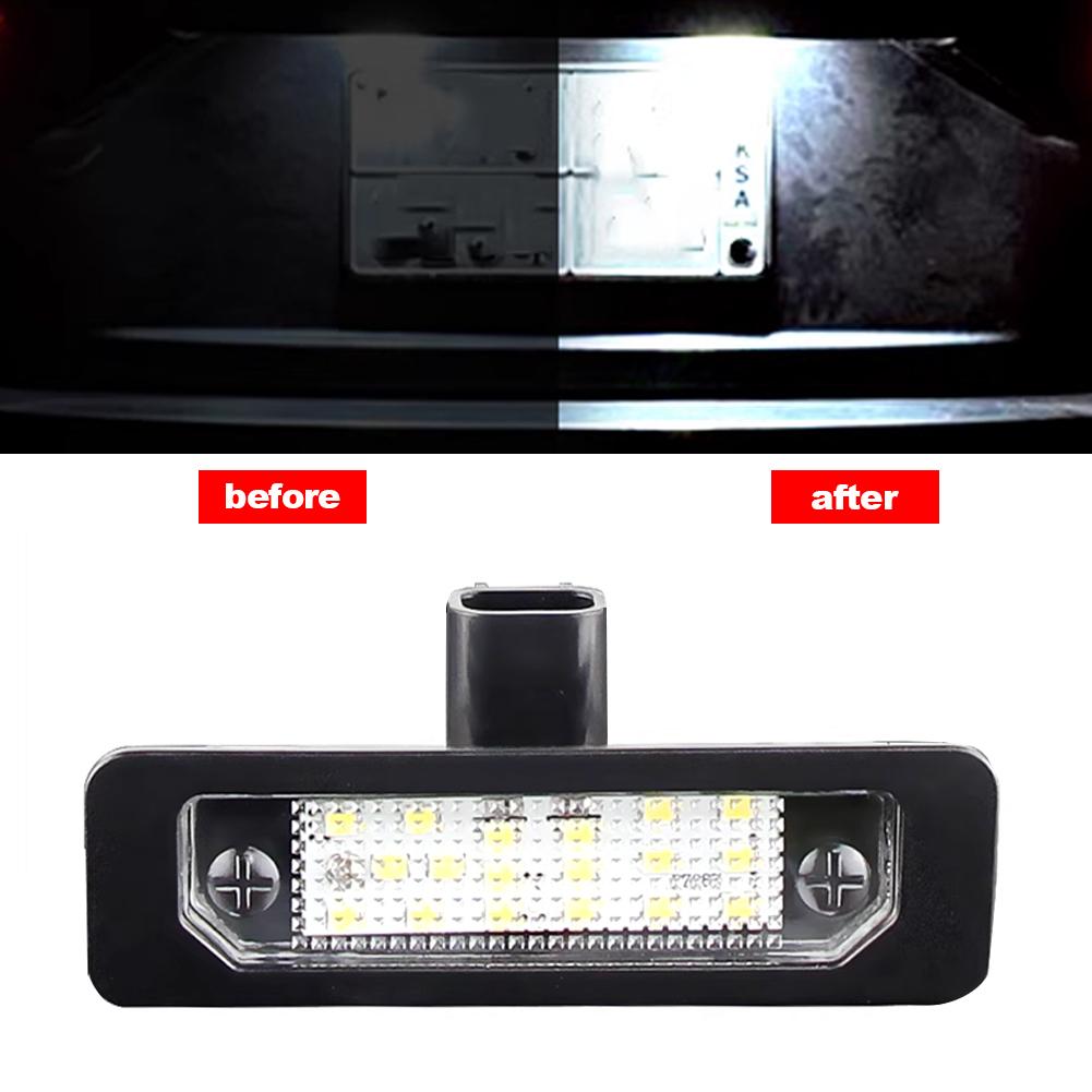 1PC/2Pcs Car LED License Plate Lights Number Plate Lamp Replacement Light For Taurus Mustang Focus Fusion Edge MKS MKT MKX MKZ Milan Sable
