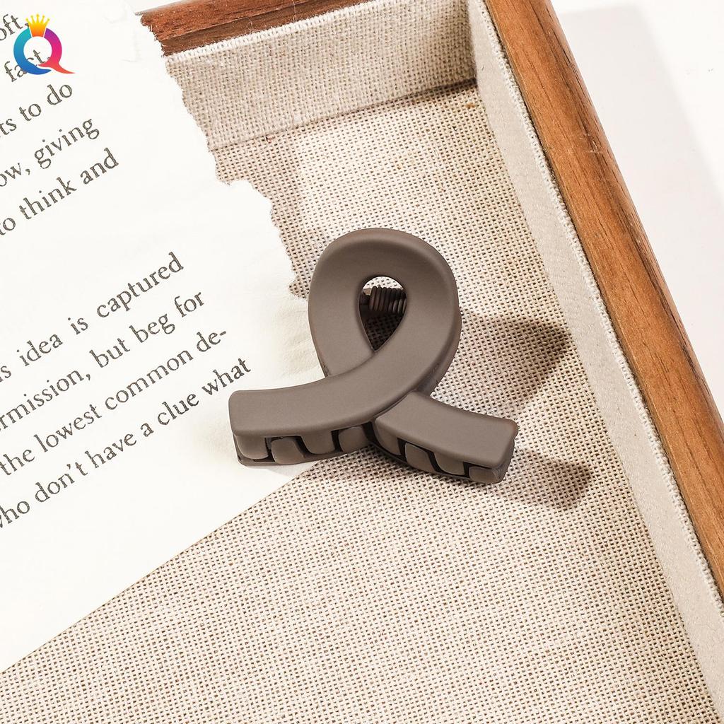 Ki Yue Korean Matte High Ponytail Small Claw Clip for Versatile Updo Hair Styling