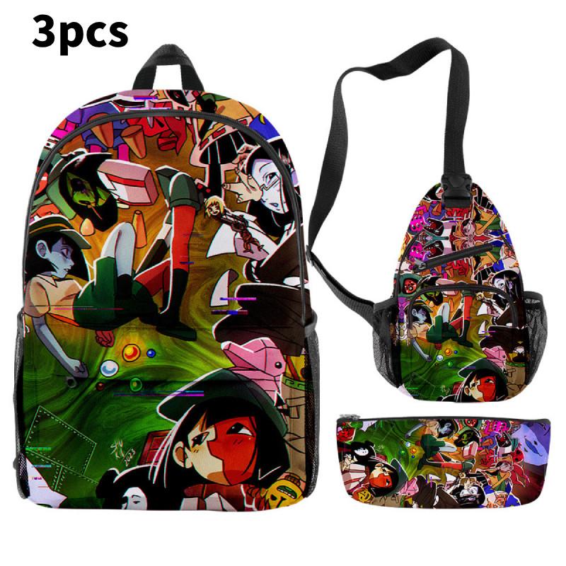 Dream Ena Bbq Children School Bag Set Pencil Case Durable Material Student Young