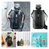 Flacher Typ Raumbecher mit Riemen Outdoor-Sport Wasserflasche für junge Erwachsene