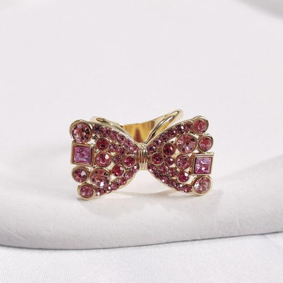 Rhinestone Bow Scarf Ring Sparkling Silk Scarf Ring Elegant X-shaped Scarf Holder Ring for Women Shawls Neckerchiefs Shirts