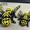Desktop-Ornament für das Büro, Gelenkige Bienenstatue, 3D-gedruckte bewegliche Gelenke Insektenfigur, Auto-Roboter Armaturenbrett und Schreibtisch-Dekoration, Leichtgewicht