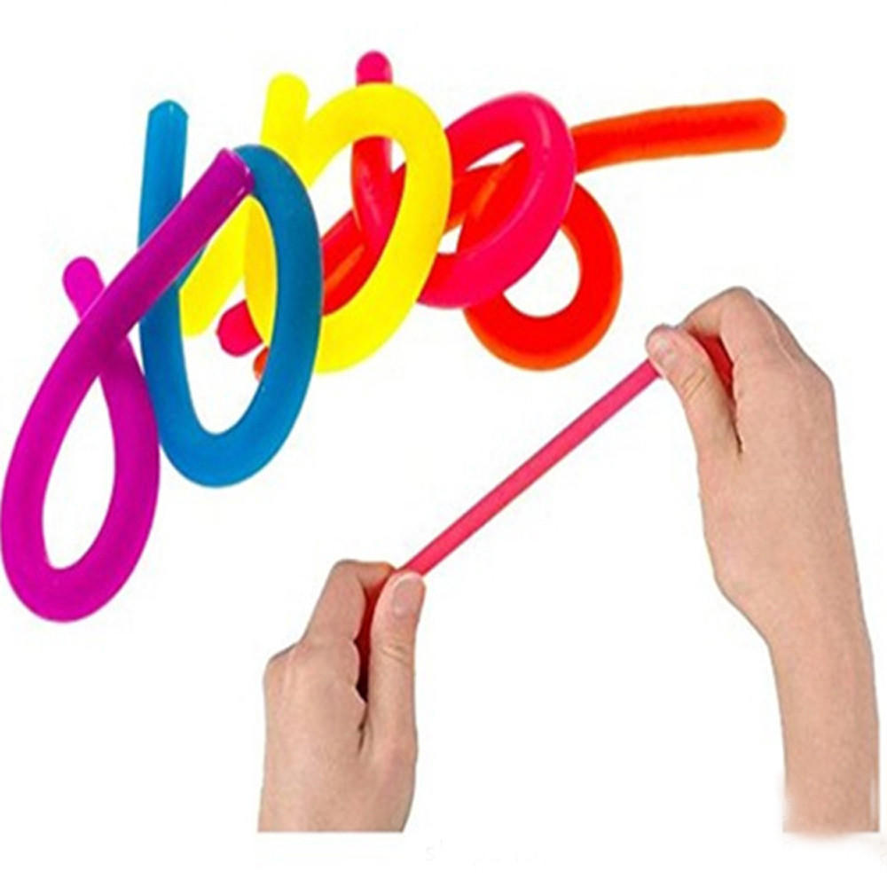 2Pcs Colorful Sensory  Stretch Helps Reduce ing Decompression Toys