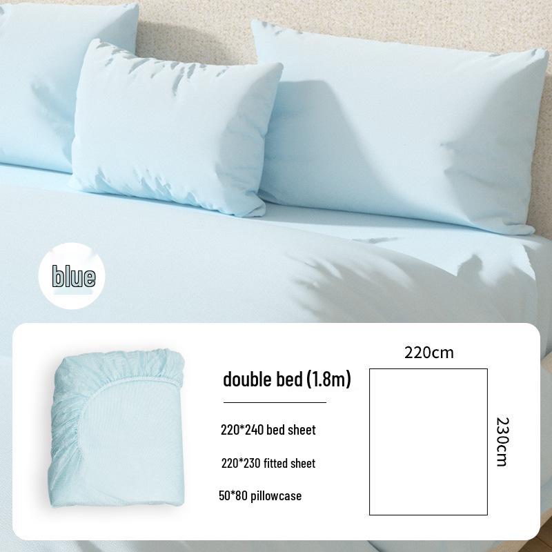 Four-Piece Disposable Bedding Set: Mattress Cover, Bed Sheet & Duvet Cover for Double Beds, Ideal for Naked Sleeping & Hotels