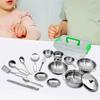 Kitchen Toy Cooking Utensils Set Pretend Play Pots Pans Toy Cookware Kits Interactive Learning Role Play Education Toy