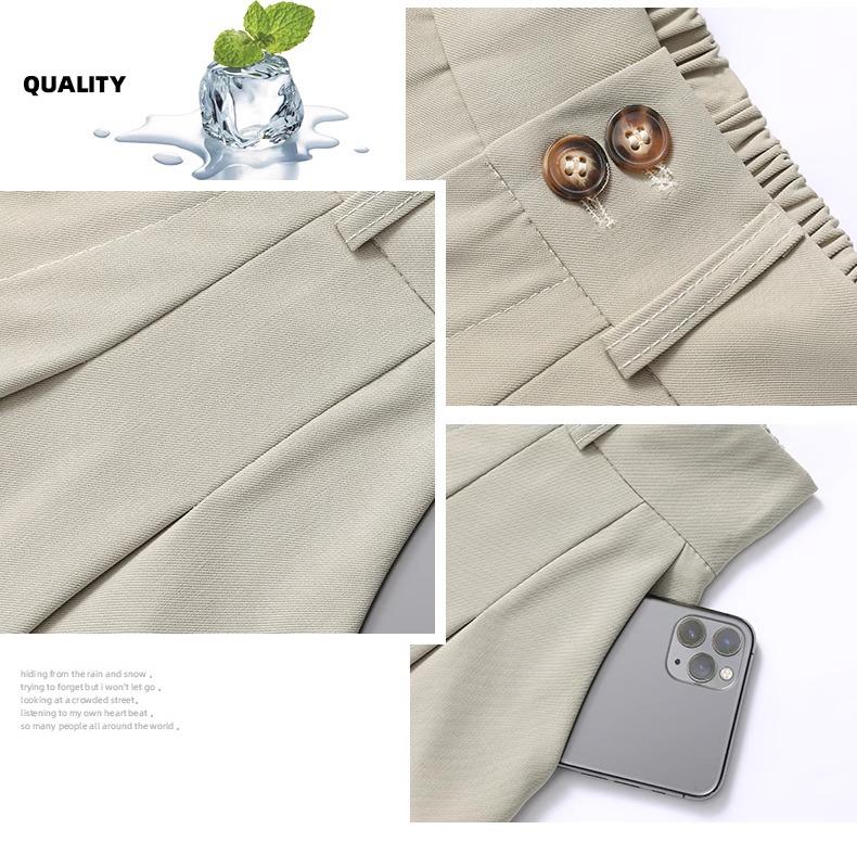 Women's High-Waisted Pleated Wide-Leg Shorts - 2024 Spring/Autumn Collection