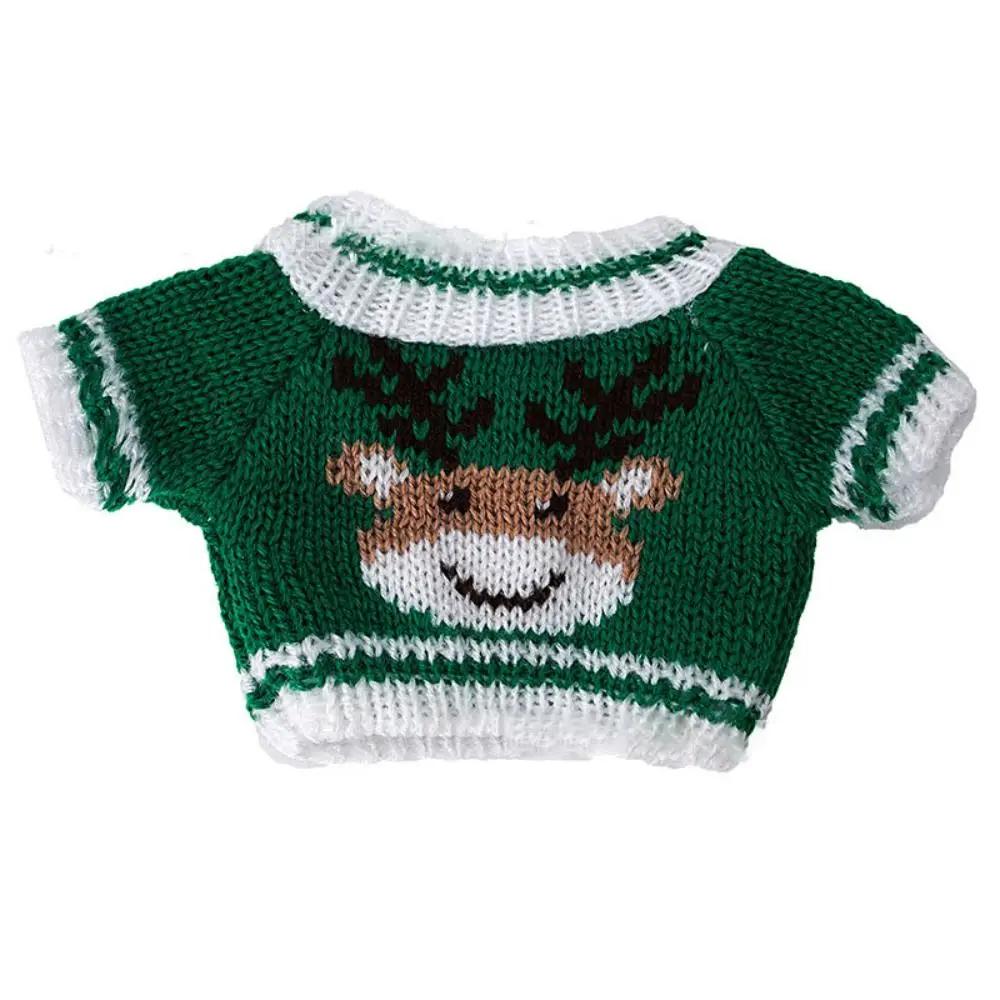 20CM Doll Clothes Knitted Sweater Christmas Santa Claus Warm Tops Outfits For Idol Dolls Accessories Plush Toys Clothe Accessory