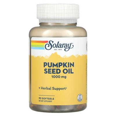 Solaray, Kürbiskernöl, 1.000 mg, 90 Weichkapseln