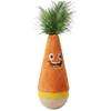Pet Stimulation Toy for Indoor Play Wooden Wobble Cat Toy, Self-Righting Tumbler with Feather Cats, Interactive Plush Hunting Cats Punching Bag Stable