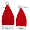 Classic Red Christmas Hats for Autumn and Winter Christmas Knitted Parent-child Hats Festive Outfits for Santa Claus