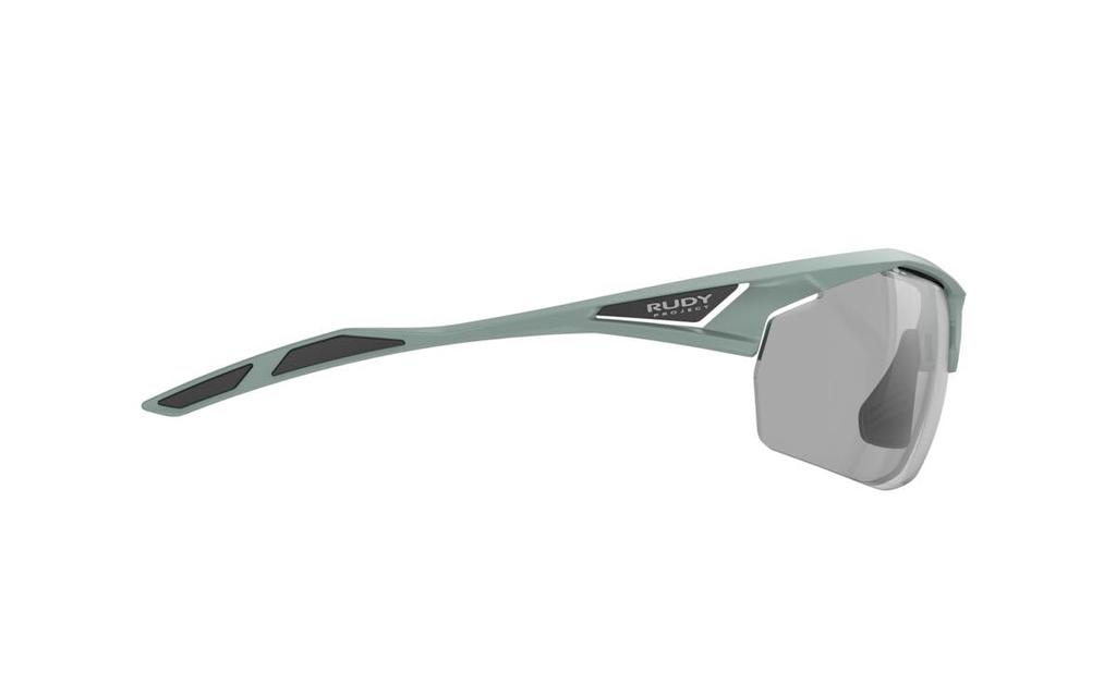 RUDYPROJECT SYDUS Green Sage Matte Impact X2 Photochromic Sunglasses, Frame, Black, SQ017370-0000