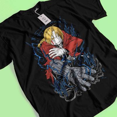 Fullmetal Alchemist T-Shirt FMA Brotherhood Edward Elric Alphonse Elric Shirt