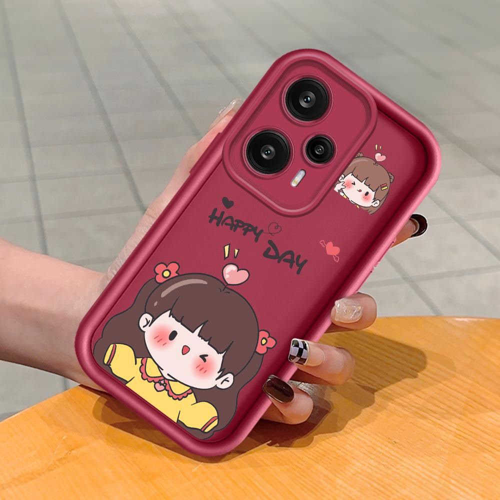 Soft Silicone Square Ladder Printing Pattern Phone Casing Full Cover Camera Shockproof Protection Rubber Case for Xiaomi Redmi