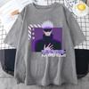 Nové tričko Satoru Gojo s potiskem Dámské Unisex Dospívající Móda Anime Harajuku Neformální Trička s krátkým rukávem Trička