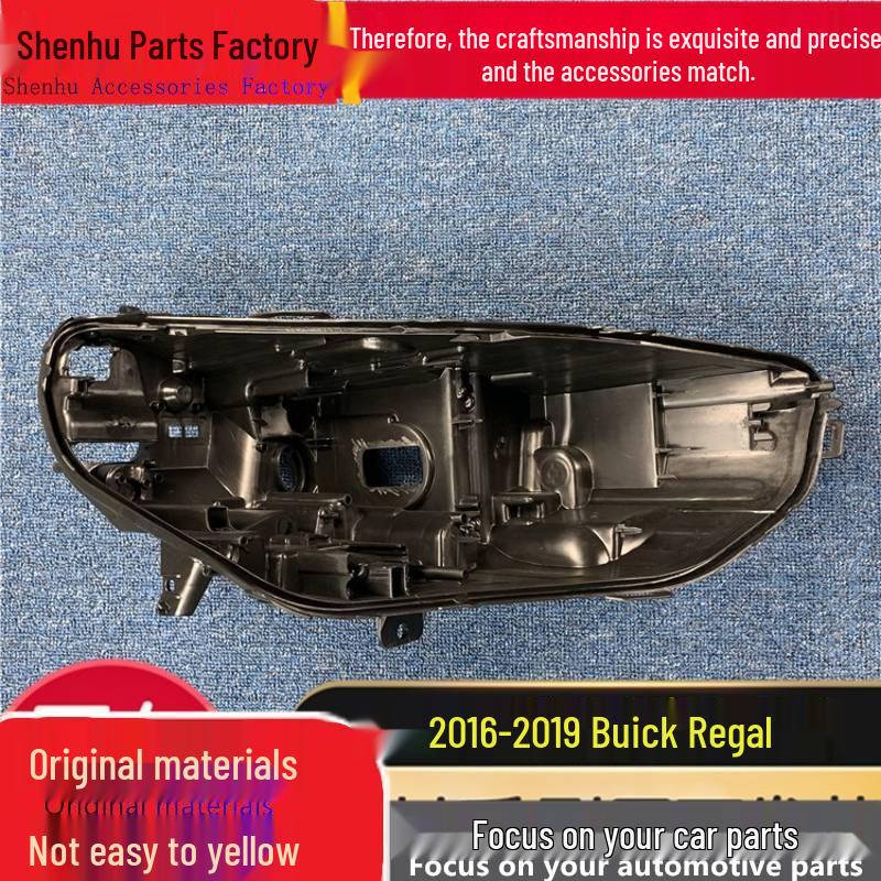 Compatible Buick Regal 16-19 Headlight Rear Housing High Trim Black Plastic Shell Driver s Side Front