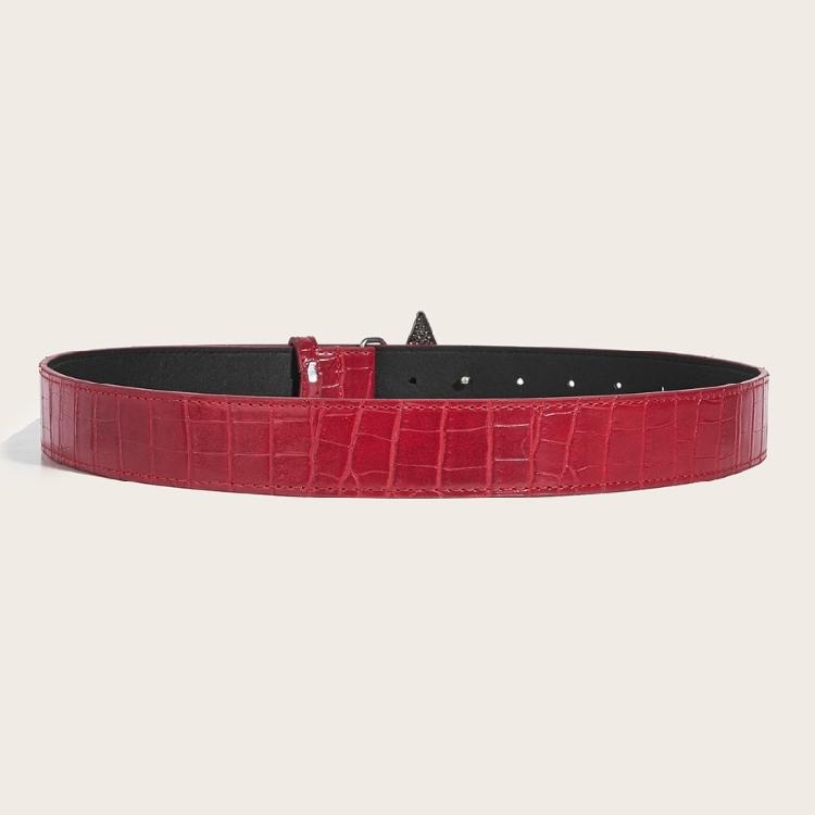 Engraved Belt Carved Punk Waist Belt Star Buckle Retro for Jeans Dress Unsiex